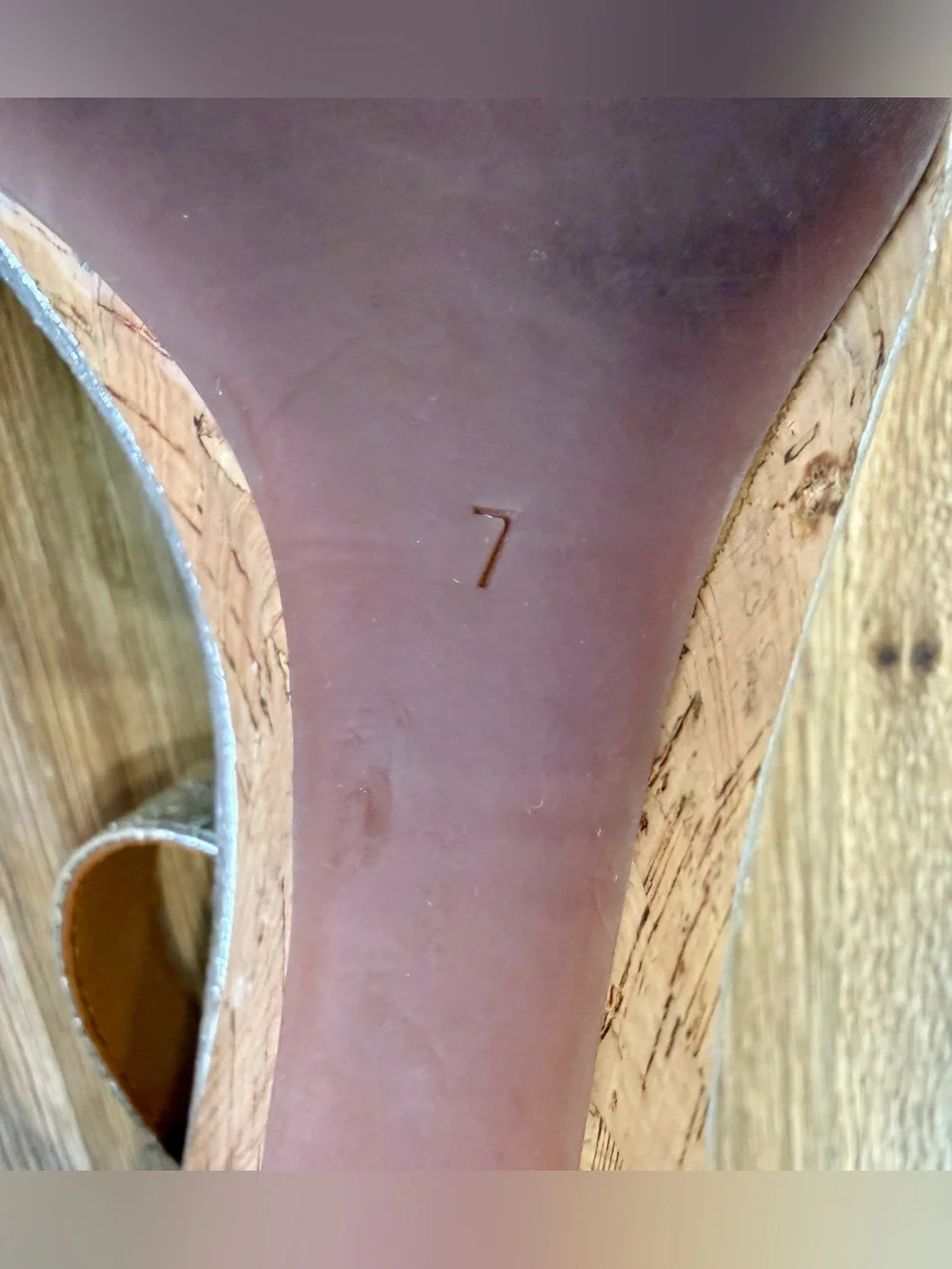 Tory Burch Metallic Leather Cork Wedge Ankle Strap Sandals Size 7M